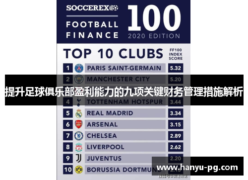 提升足球俱乐部盈利能力的九项关键财务管理措施解析